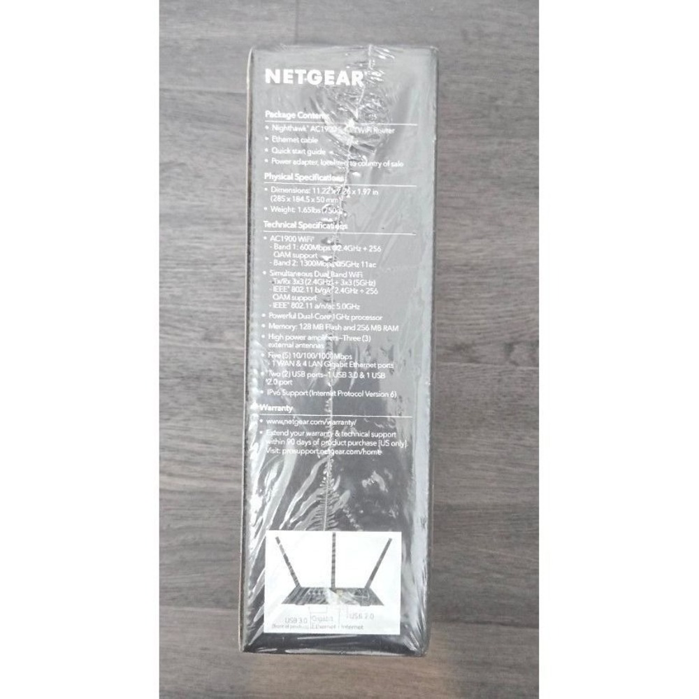 NETGEAR Nighthawk AC1900 Smart‎ WiFi Router R7000 Dual-Band Gigabit - Picture 5 of 6